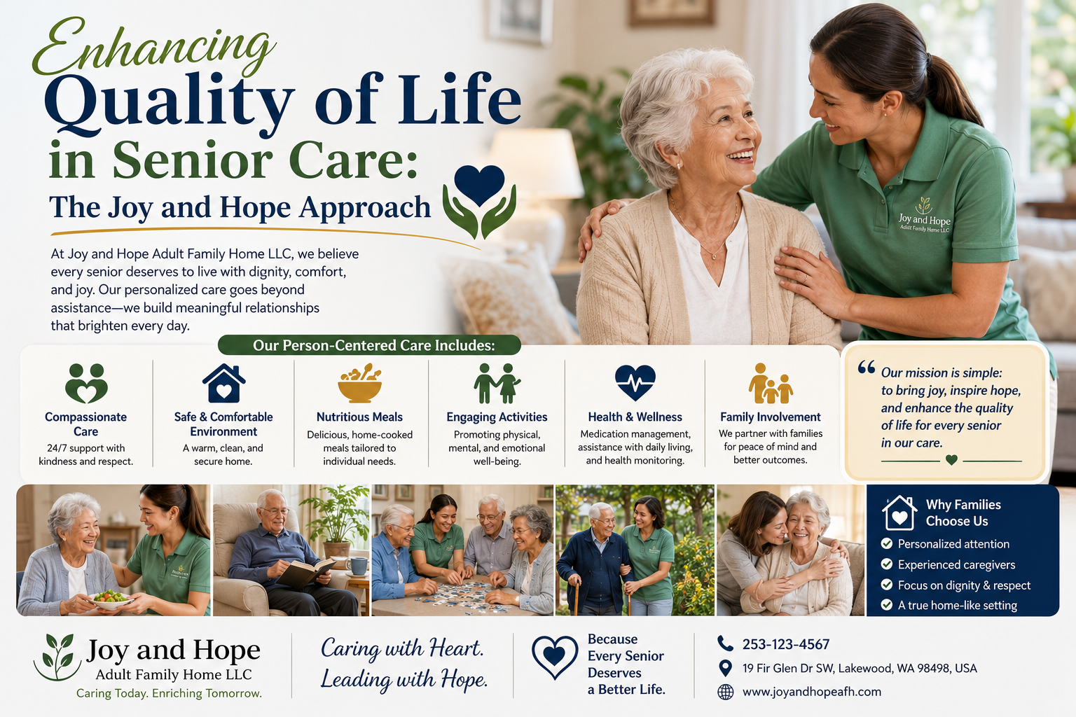 Enhancing Quality of Life in Senior Care The Joy and Hope Approach1 Enhancing Quality of Life in Senior Care: The Joy and Hope Approach