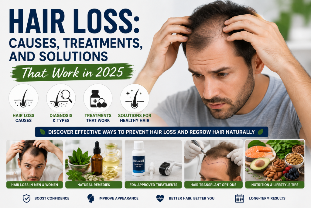 Hair Loss: Causes, Treatments, and Solutions That Work in 2025